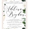 Invitatie nunta electronica - Philodendron