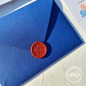 Invitatie de botez Albastru Regal 1