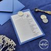 Invitatia de nunta Blue & Silver