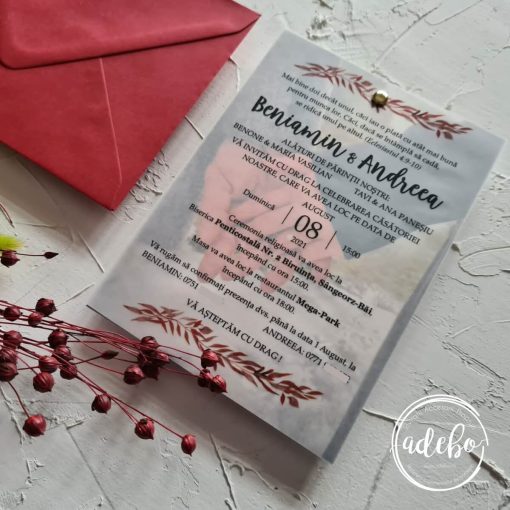 Invitatie de nunta cu poza 2