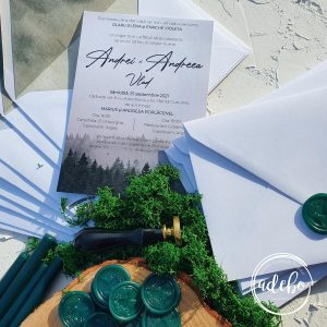 Invitatie de nunta Misty Forest 3