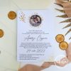 Invitatie botez Fluturi aurii