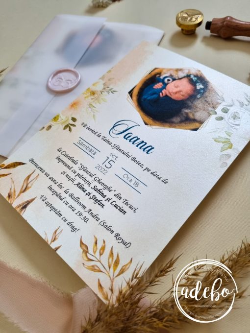 Invitatie botez de toamna 1