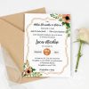 Invitatie botez florala