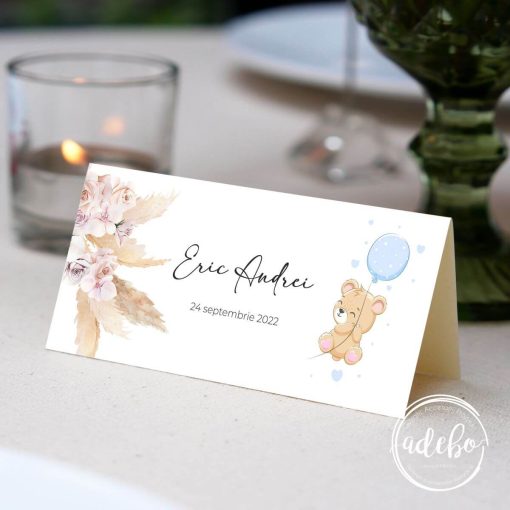 Plic bani botez - ursulet si pampas 1