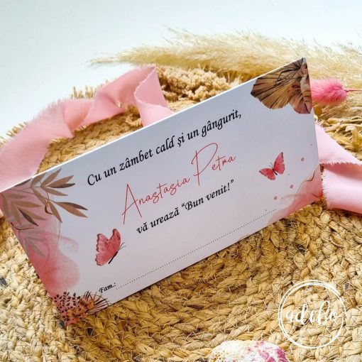 Invitatie botez - Fluturi 1