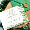 Invitatie botez Greenery