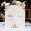 Meniu botez - model floral