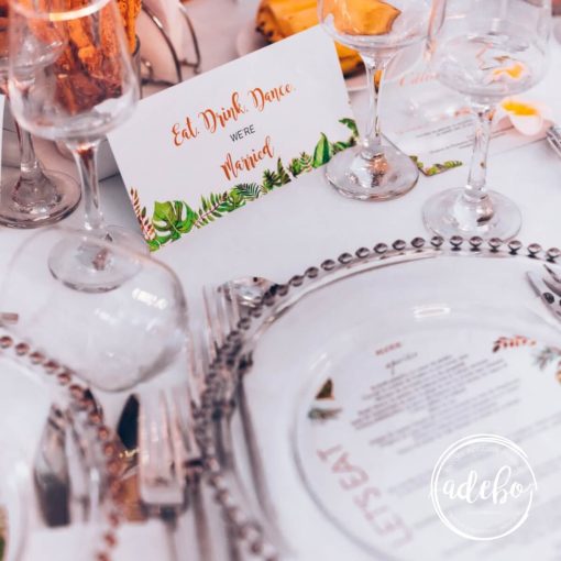 Meniu rotund - tropical 2