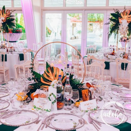 Meniu rotund - tropical 3