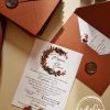 Invitatie de nunta Vis de toamna