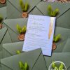 Invitatie botez verde olive