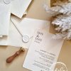 Invitatie nunta Simply white