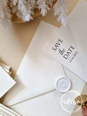 Invitatie nunta Simply white 2