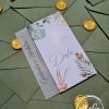 Invitatie nunta Olive green