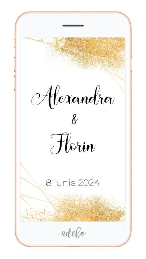 Invitatie nunta digitala video - Gold
