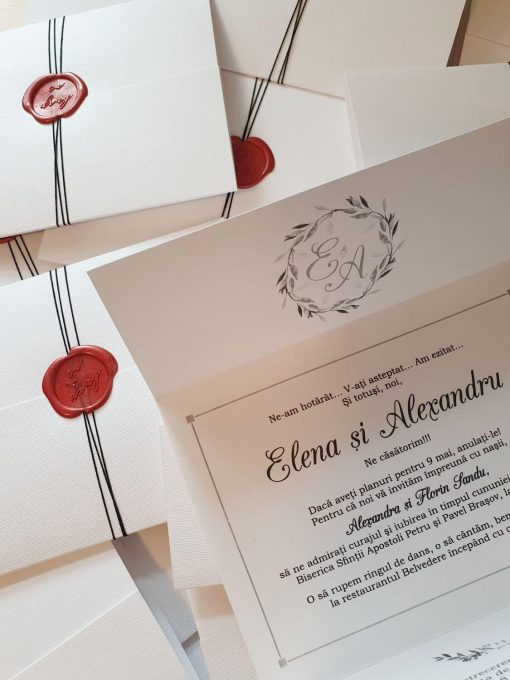 Invitatie nunta Pure White 2