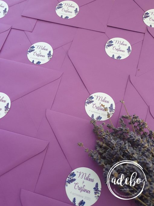 Invitatie nunta flori Lavanda 1