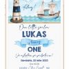 Invitatie digitala 1 anisor - Micul Marinar