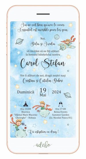 Invitatie digitala Micul Print