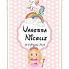 Invitatie digitala video Unicorn si printesa