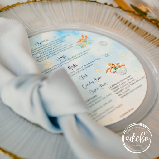 Meniu botez rotund - Micul print 2