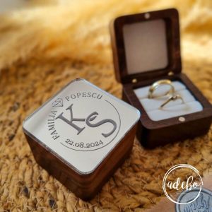 Cutii verighete din lemn personalizate 2