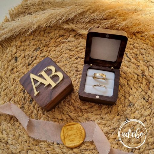 Cutii verighete din lemn personalizate 5