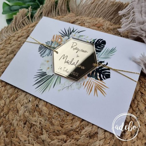 Invitatie de nunta Tropicala 1