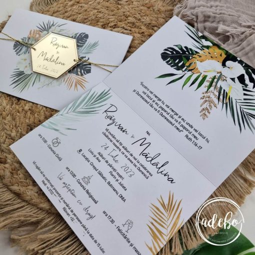Invitatie de nunta Tropicala 2