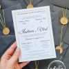 Invitatie nunta black bronze