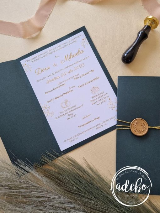 Invitatie nunta cu cover simpla 1