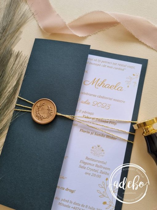 Invitatie nunta cu cover simpla 2