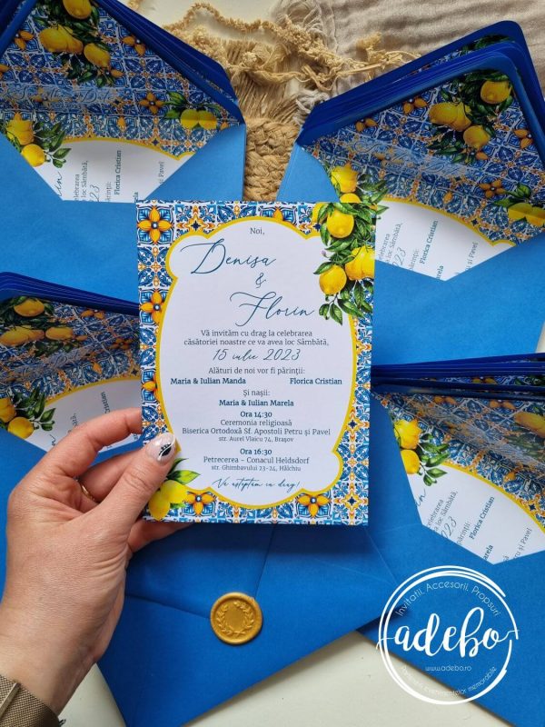 Invitatie nunta stil Italian