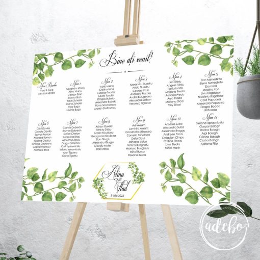 Lista invitati Greenery