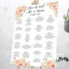 Lista invitati flori portocalii