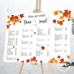 Lista invitati frunze toamna