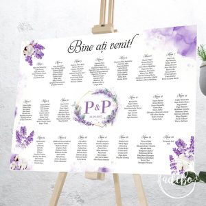 Lista invitati lavanda bumbac