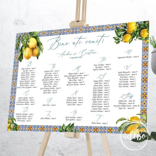 Lista invitati nunta Amalfi