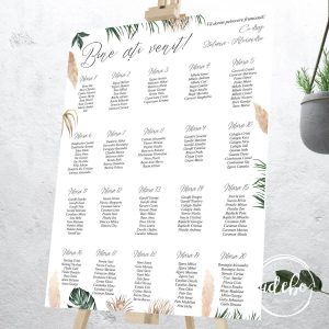 Lista invitati pampas monstera