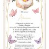 Invitatie digitala - Fluturi si flori