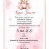 Invitatie digitala botez - Ursulet roz