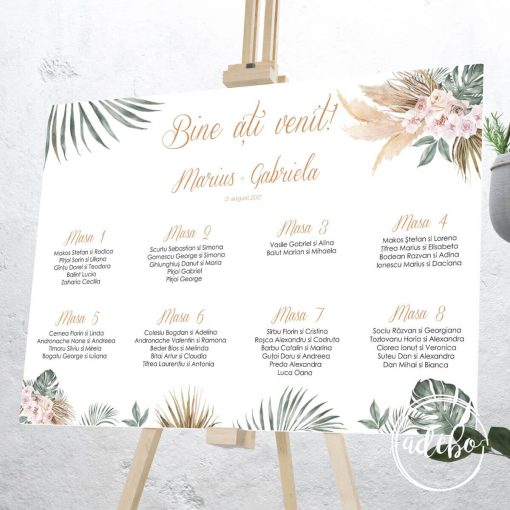 Lista invitati Pampas savage green