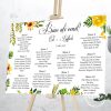 Lista invitati flori galbene si verdeata