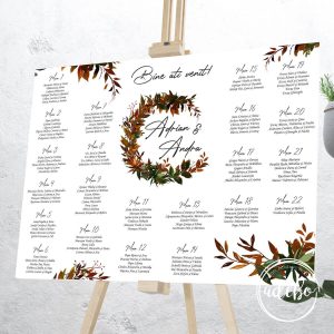 Lista invitati tematica toamna