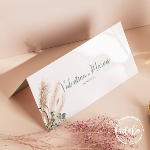 Plic dar nunta Eucalipt pampas