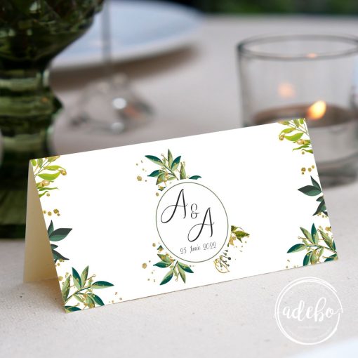 Plic bani placecard personalizat cu nume invitat